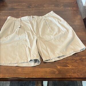 Tommy Hilfiger Beige Men's Flat Front Shorts